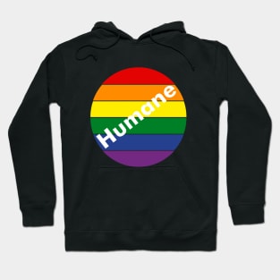 Rainbow Pride Flag Circle Lgbtq Humane Hoodie